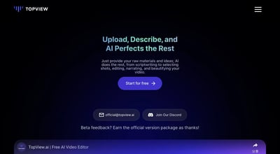 TopView AI Video Editor preview